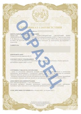 Образец Сертификат СТО 01.064.00220722.2-2020 Тулун Сертификат СТО 01.064.00220722.2-2020 